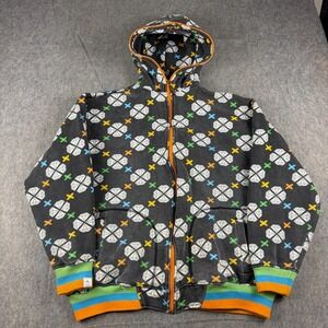 CLH Mens 2XL Full Zip Hoodie Diamond All Over Print Jesse Pinkman Skate Grunge